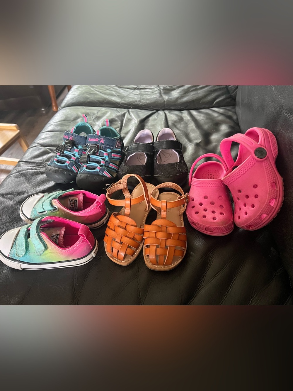 Converse, Crocs, Kamik shoe bundle